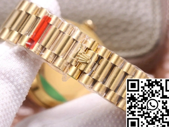 M228348RBR-0001 Factory EW Dial Day-Date Gold Black Rolex Yellow 0420